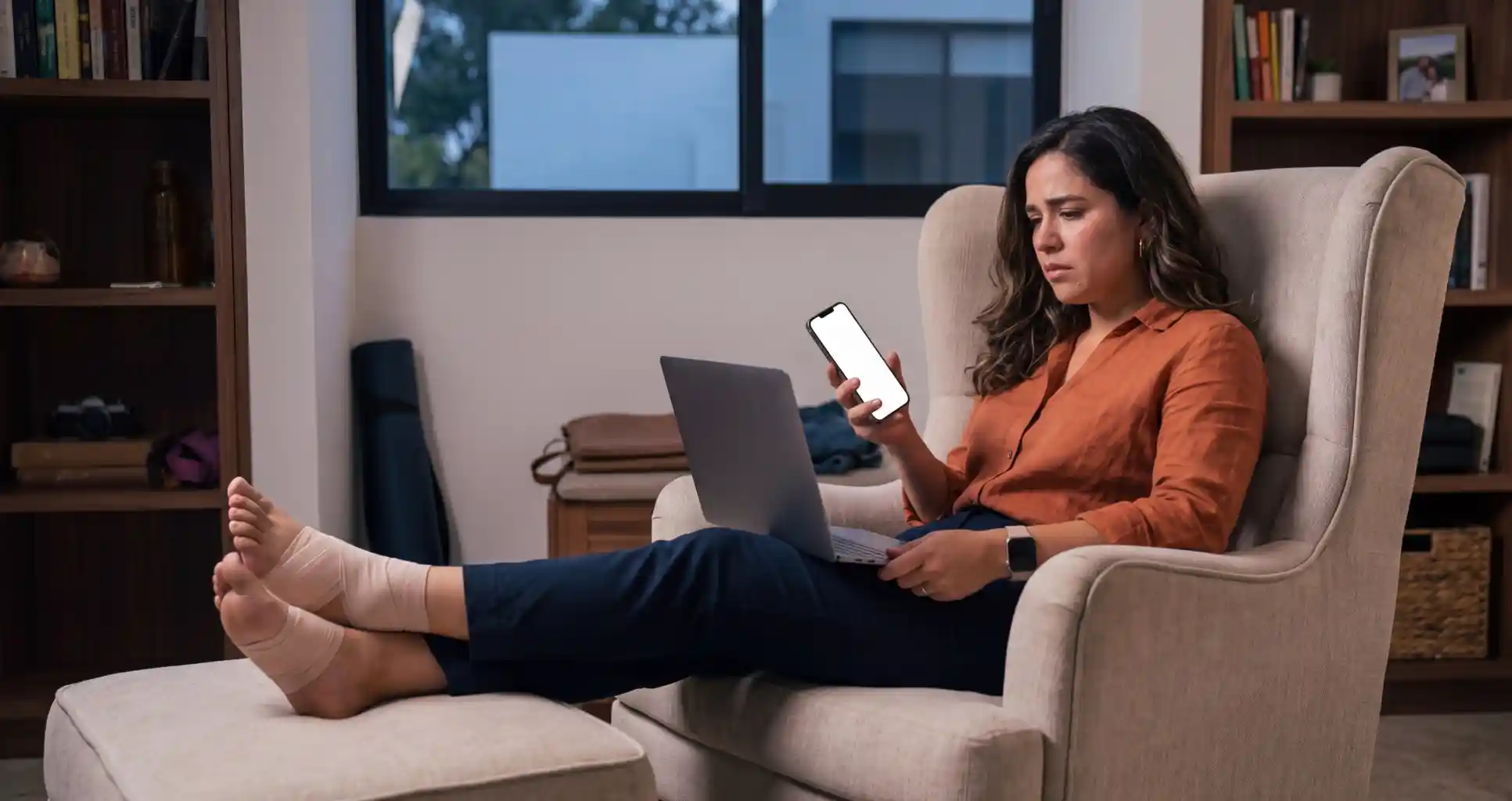 Freelance trabajando desde casa